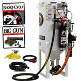Pirate Brand, S-Series, Short-Cycle™ Series - 10 CU FT., SINGLE OUTLET, STANDARD MODEL - Blast Pot, STATIONARY, Pressure RELEASE System, 12VDC Electric Controls
