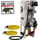 Pirate Brand, S-Series - 10 CU FT., DOUBLE OUTLET, STANDARD MODEL - Blast Pot, STATIONARY, Pressure RELEASE System, Pneumatic Controls