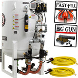 Pirate Brand, S-Series - 20 CU FT., DOUBLE OUTLET, STANDARD MODEL - Blast Pot, Stationary, Pressure HOLD System, Pneumatic Controls