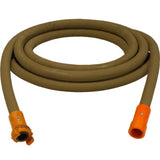 Pirate Brand - 1" Blast Hose Assembly, Tan, w/ Nylon Couplings