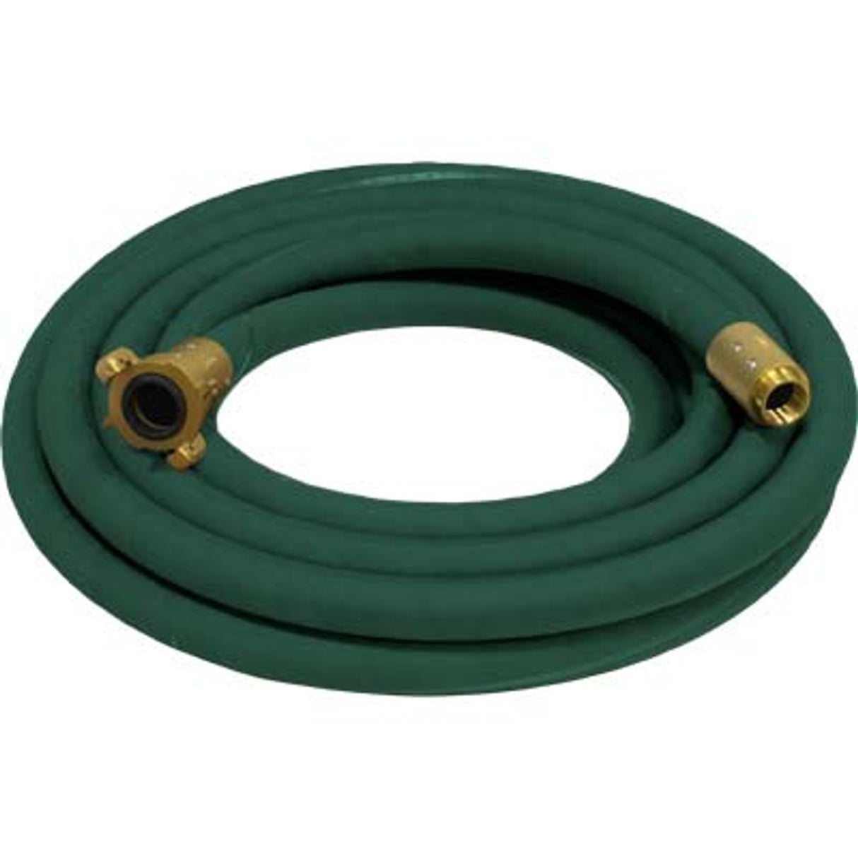 Pirate Brand - 1-1/4" Blast Hose Assembly, Green, BIG GUN Full Flow w/ Brass Couplings