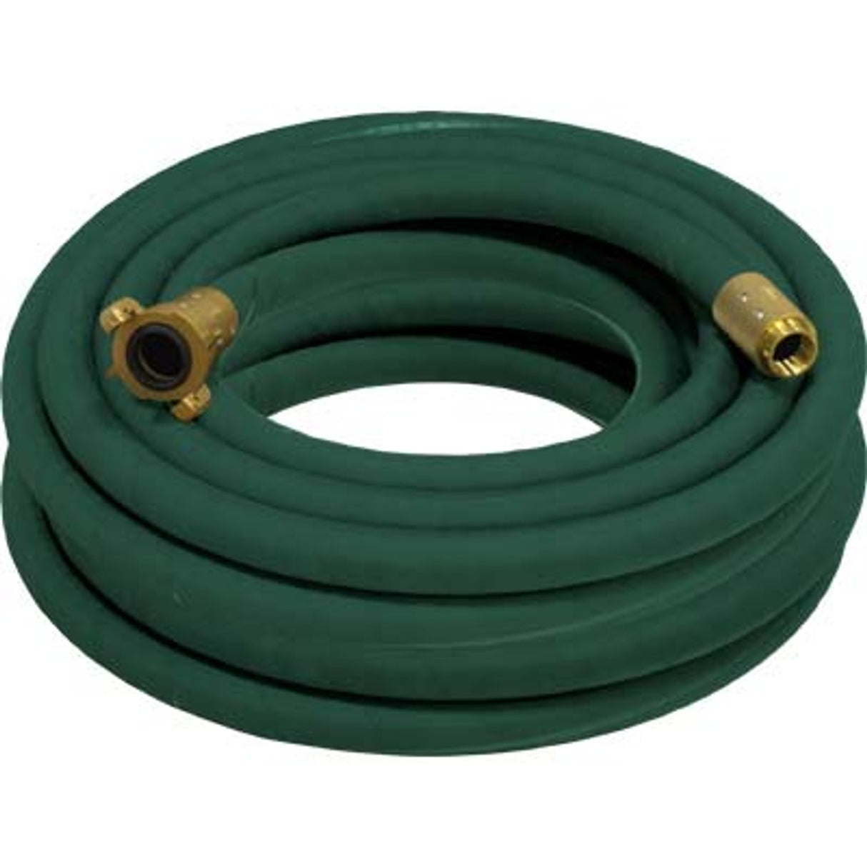 Pirate Brand - 1-1/4" Blast Hose Assembly, Green, BIG GUN Full Flow w/ Brass Couplings