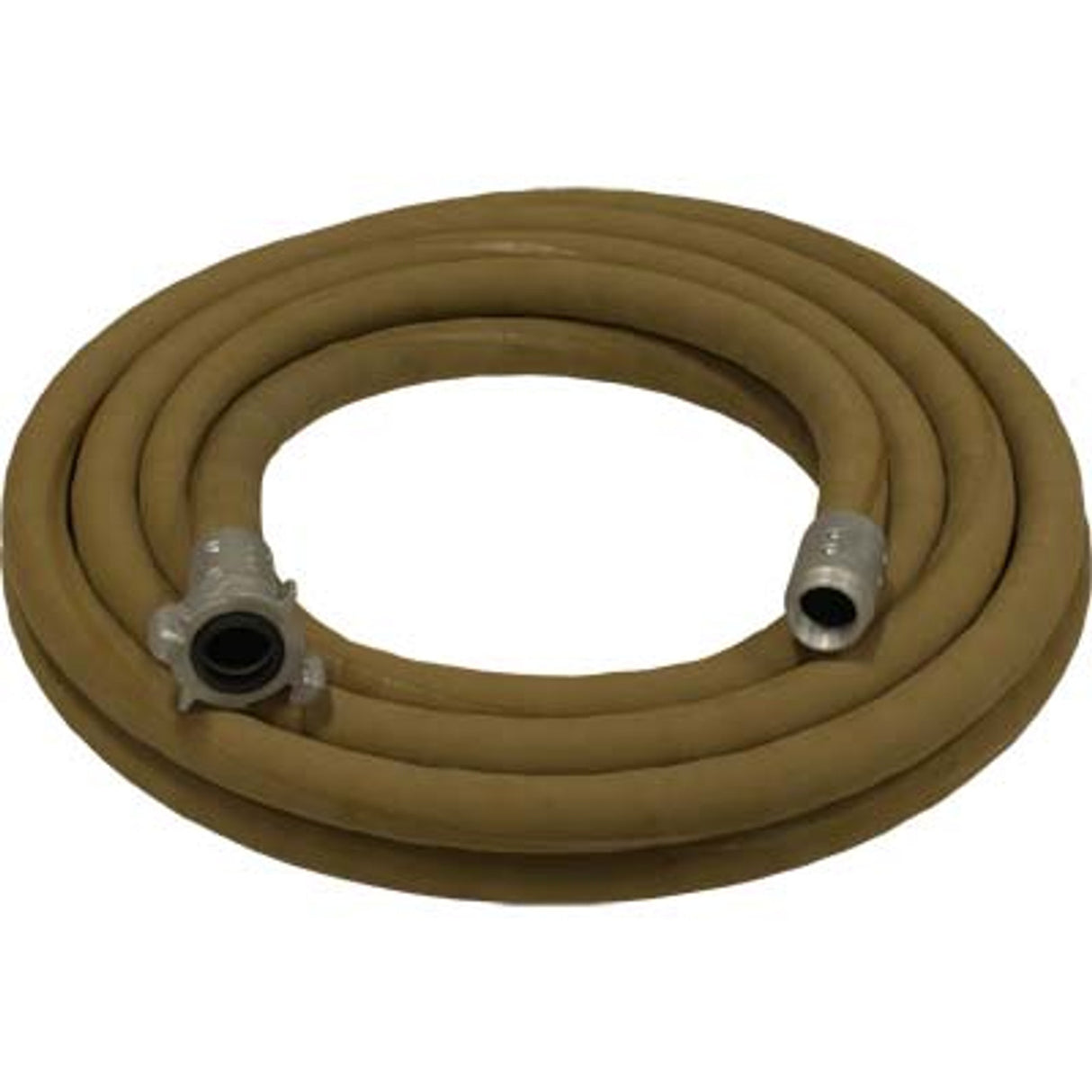 Pirate Brand - 1-1/4" Blast Hose Assembly, Tan, BIG GUN Full Flow w/ Aluminum Couplings