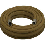 Pirate Brand - 1-1/4" Blast Hose Assembly, Tan, w/ Aluminum Couplings