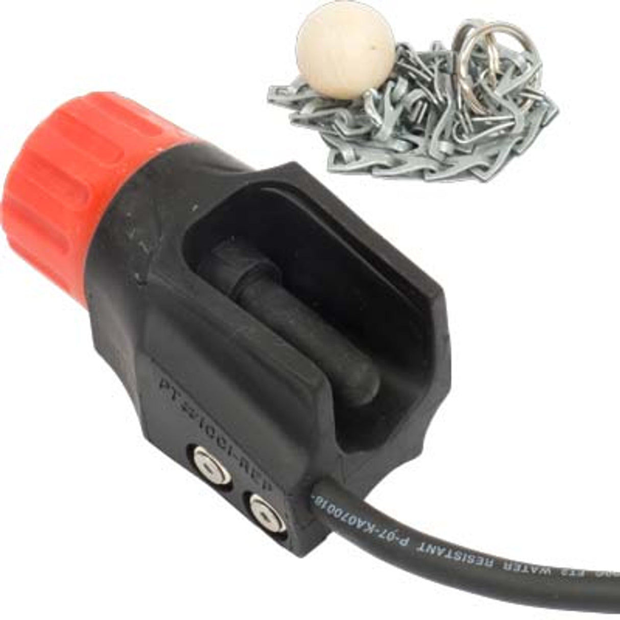 Pirate Brand - KEY HOUSTON Style, Electric Repairable Remote Control Switch w/ Ball & Chain (Deadman Control Handle)