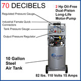 California Air Tools 2.0 HP, 10 Gal. Ultra Quiet Air Compressor - Total Finishing Supplies