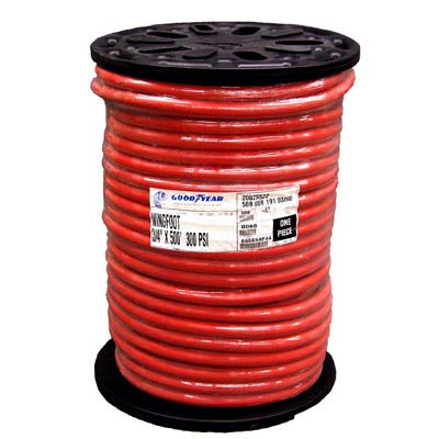 Pirate Brand 112-4580 Air Hose, Red, Nominal 1/2" ID x 55/64" OD