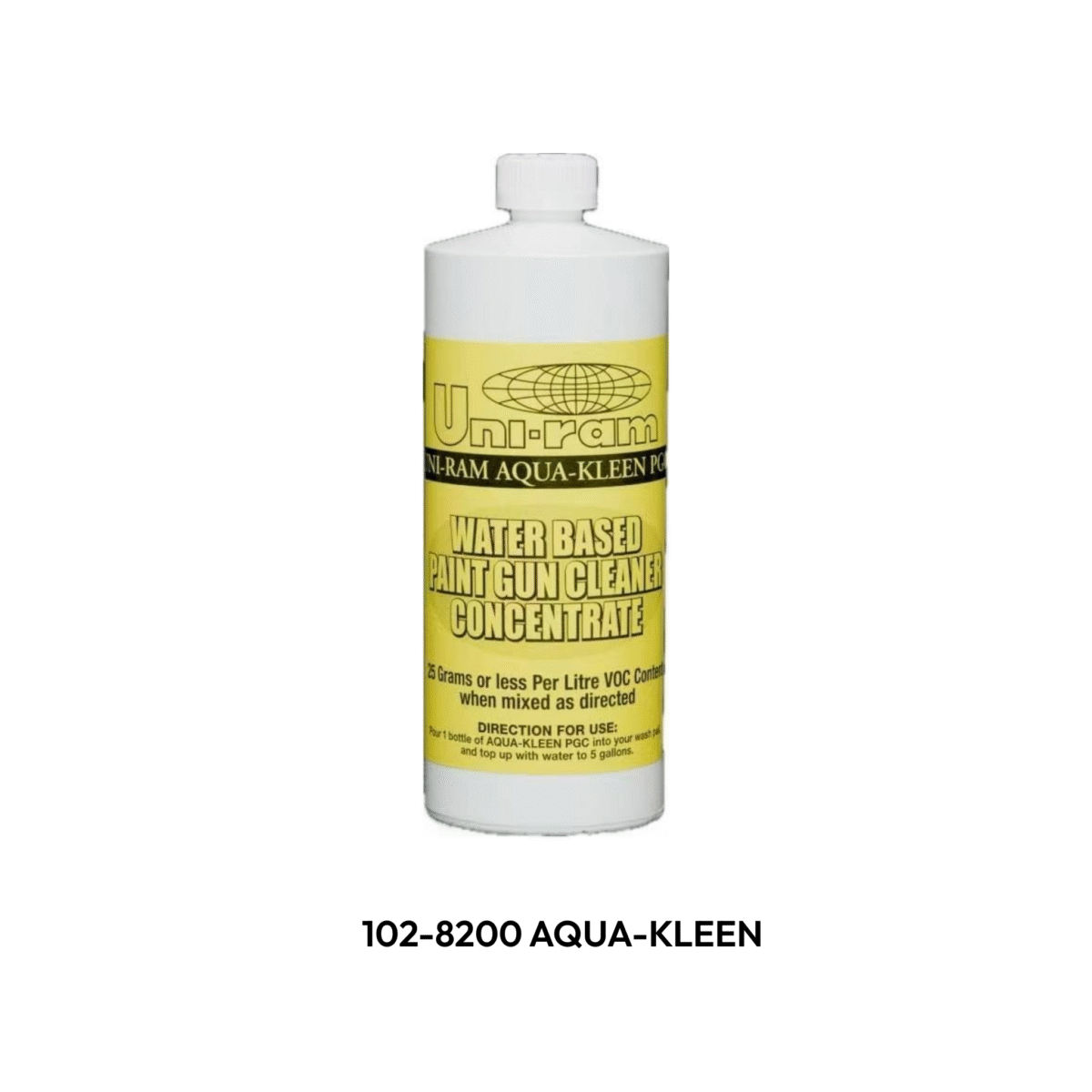 Uni-Ram 102-8200 AQUA-KLEEN Paint Residue Cleaner, 946 ML