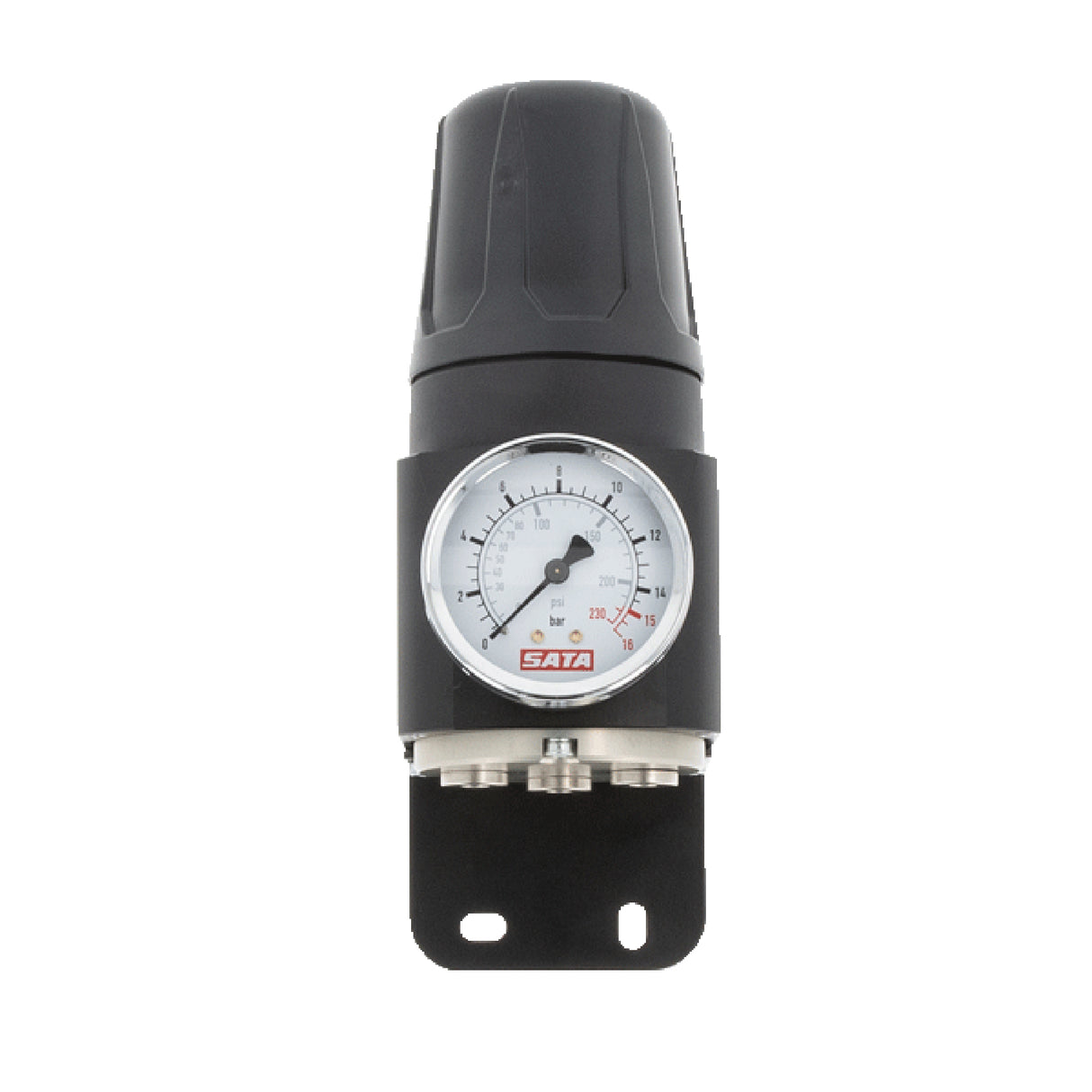 SATA 1101667 Pressure Regulator 520 & Gauge With Wall Holder