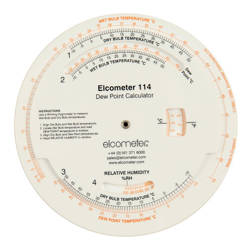 Dewpoint Calculator | Elcometer 114 - Total Finishing Supplies