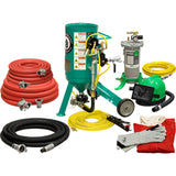 Pirate Brand, C-Series Jr., 0.5 cu ft., GOLD Blasting Package - Blast Pot, Portable, Pressure RELEASE System, Pneumatic Controls