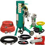 Pirate Brand, C-Series Jr., 1 cu ft., GOLD Blasting Package - Blast Pot, Portable, Pressure RELEASE System, 12VDC Electric Controls