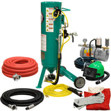 Pirate Brand, C-Series Jr., 1 cu ft., GOLD LOW PRESSURE Blasting Package - Blast Pot, Portable, Pressure RELEASE System, Pneumatic Controls