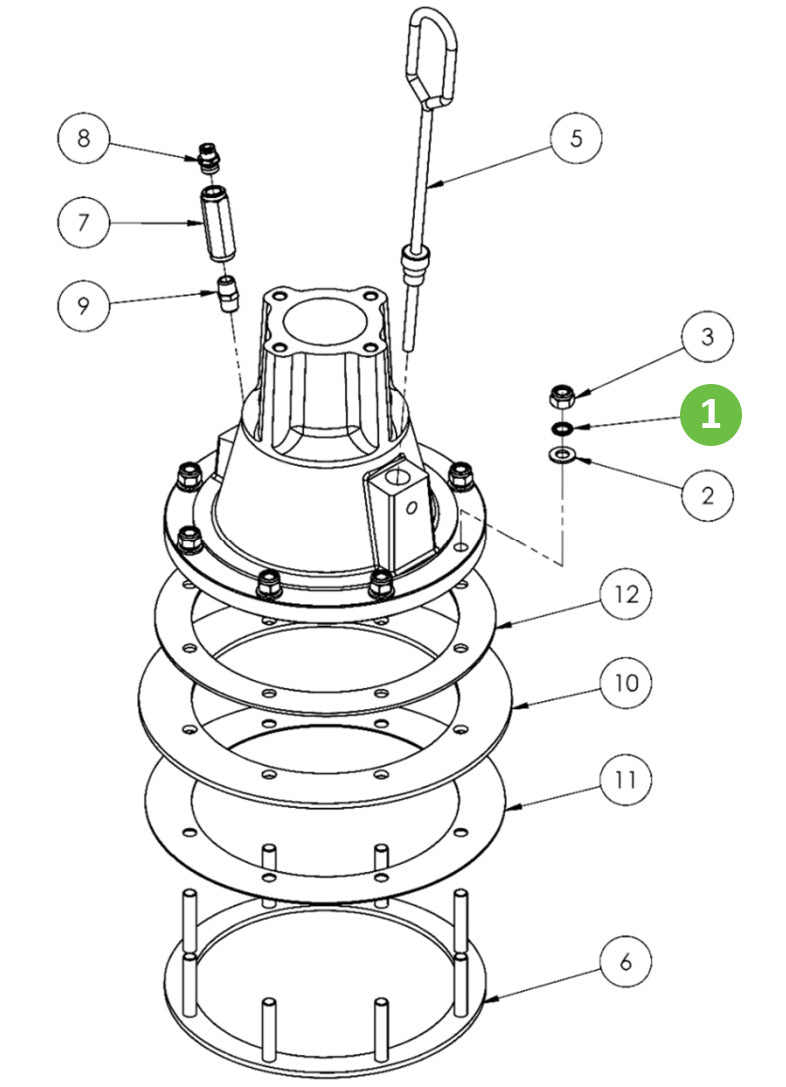 Binks 165123 Spring Washer M10