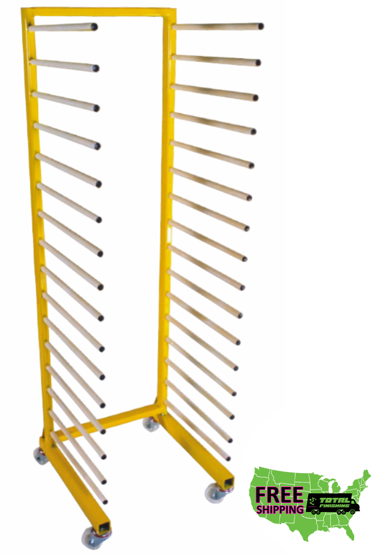 TFS “PACKER” 16-Shelf Drying Rack – 55 lb Capacity Industrial Finishing Rack
