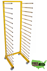 TFS “PACKER” 16-Shelf Drying Rack – 55 lb Capacity Industrial Finishing Rack