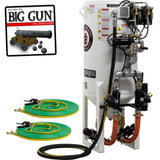 Pirate Brand, S-Series - 10 CU FT., DOUBLE OUTLET W/ ABRASIVE CUT-OFF (Hose Mounted) - Blast Pot, STATIONARY, Pressure RELEASE System, Pneumatic Controls