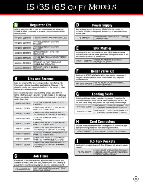 Brochure for S-Series Portable 1.5 / 3.5 / 6.5 cu ft models