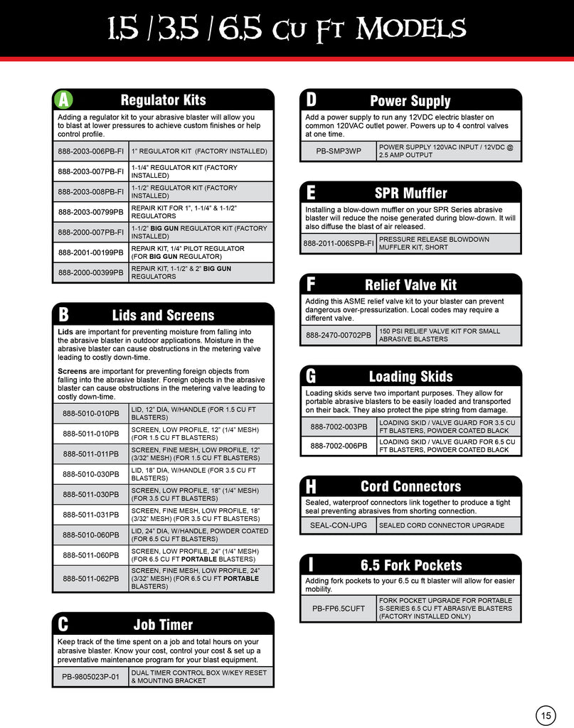 Brochure for S-Series Portable 1.5 / 3.5 / 6.5 cu ft models