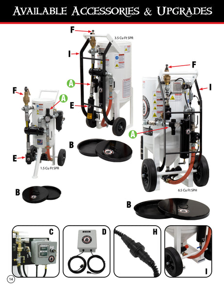 Brochure for S-Series Portable 1.5/3.5/6.5 cu ft  ACCESSORIES