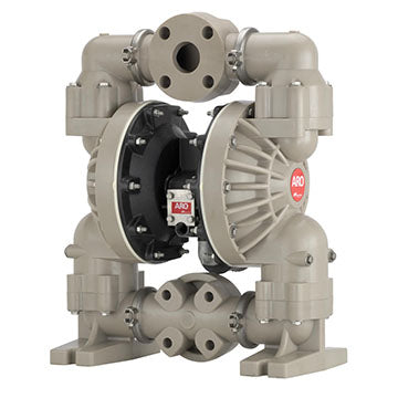 Pro Series 2" Non-Metallic Diaphragm Pump, 145 GPM, Aluminum Center, Poly Caps & 3-Piece Manifold w/Flange, Poly Seat, PTFE Ball, PTFE/Santoprene Diaphragm - Total Finishing Supplies