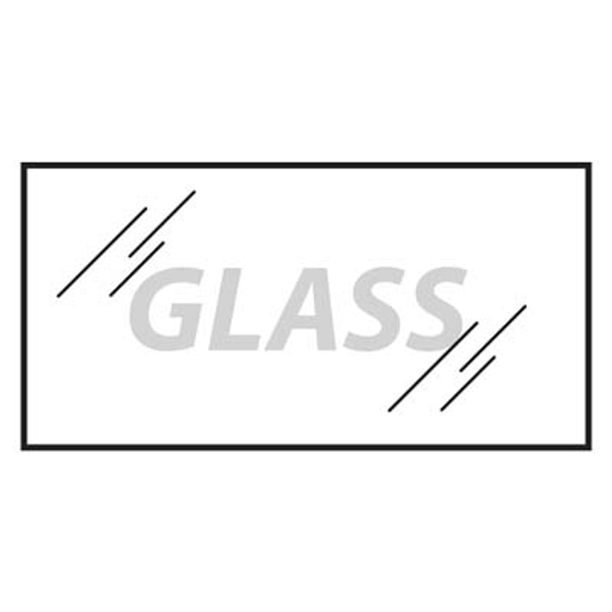 Pirate Brand - ECONOLINE Style, Window, 12" x 24" Safety Laminated