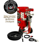 Pirate Brand, E-Series, 3.5 cu ft., BRONZE Blasting Package - Blast Pot, Portable, Pressure RELEASE System, 12VDC Electric Controls