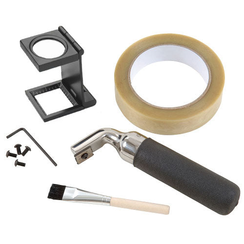 Cross Hatch Full Kit w/ ASTM Tape | 6 Teeth - 2mm Spacing | Range: 2mil/50µm - 5mil/125µm | Elcometer 107 - Total Finishing Supplies