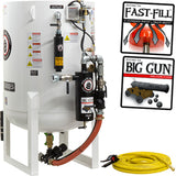 Pirate Brand, S-Series - 20 CU FT., SINGLE OUTLET W/ ABRASIVE CUT-OFF (Vessel Mounted) - Blast Pot, Stationary, Pressure HOLD System, Pneumatic Controls