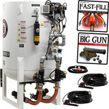 Pirate Brand, S-Series - 20 CU FT., DOUBLE OUTLET W/ ABRASIVE CUT-OFF (Vessel Mounted) - Blast Pot, Stationary, Pressure HOLD System, 12VDC Electric Controls