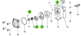 Sames® 146-270-995 Air Motor Repair Kit 1000-4