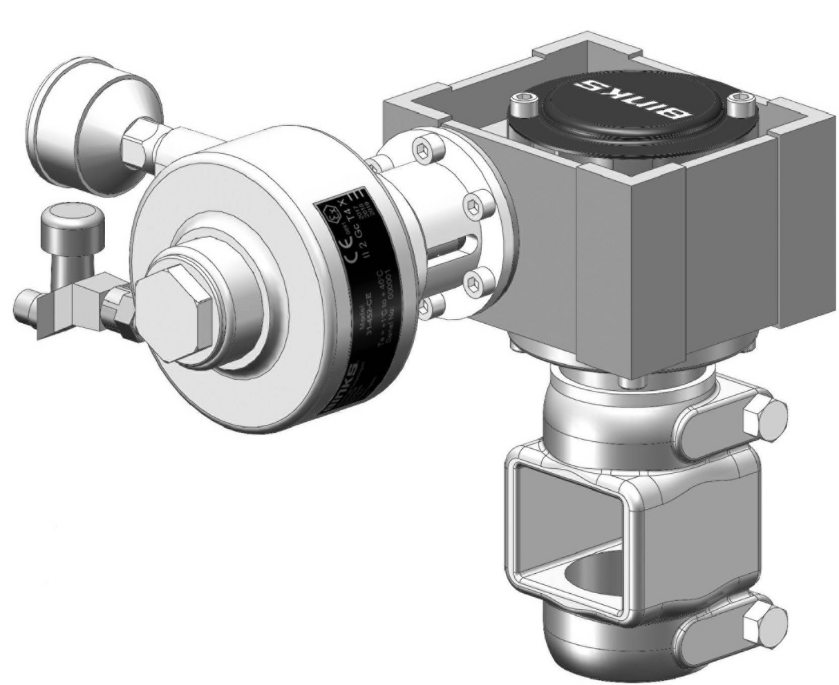 Binks 31-452 Air Motor Drive With 15:1 Gear Reduction