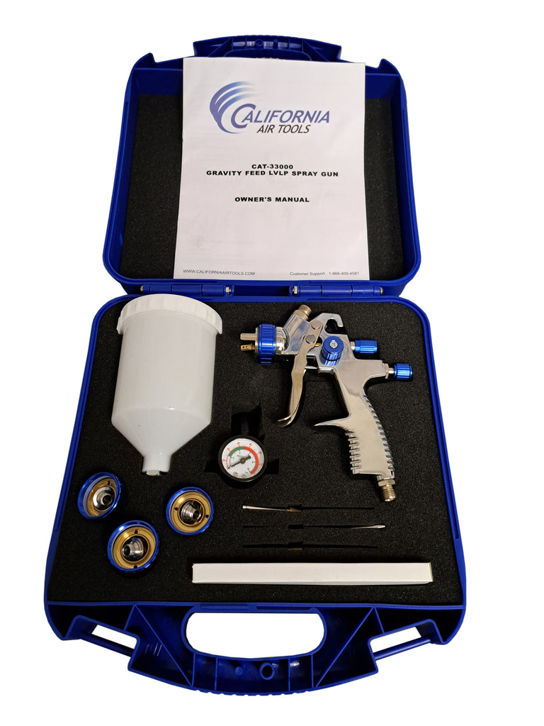 California Air Tools 33000K LVLP Gravity Feed Spray Gun Kit - Total Finishing Supplies