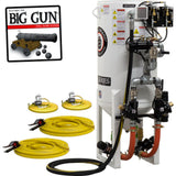 Pirate Brand, S-Series - 10 CU FT., DOUBLE OUTLET W/ ABRASIVE CUT-OFF (Wall Mounted) - Blast Pot, STATIONARY, Pressure RELEASE System, Pneumatic Controls