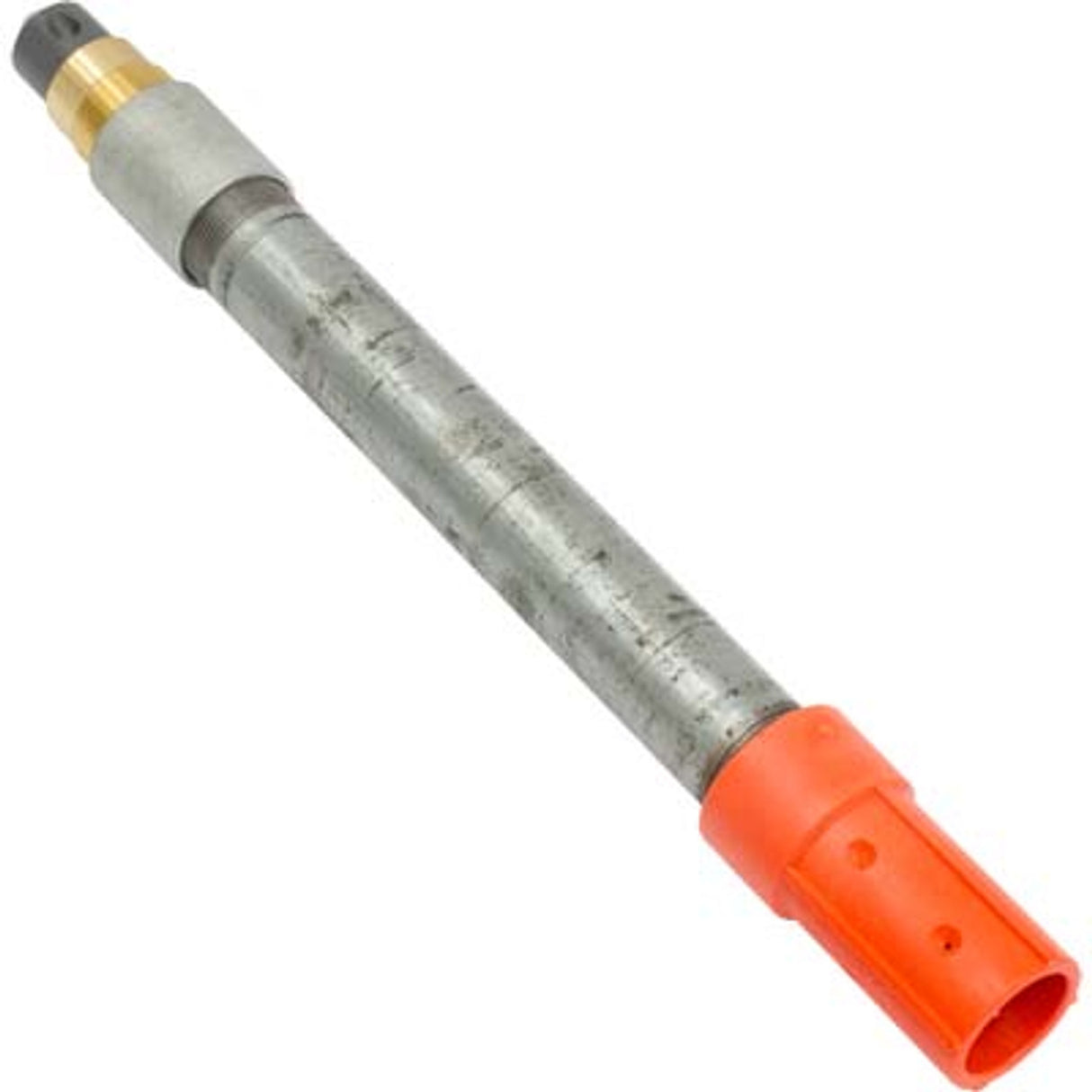Pirate Brand - SLIMJIM™ SR. 1-1/4" Blasting Wand, 12" Schedule 80 Galv. Pipe, 45° Angle TC Nozzle, 3/8" Bore, Brass Threads, Single Outlet