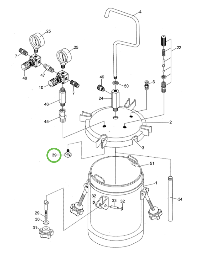 Anest Iwata PET10 - Air Flow Guider - Total Finishing Supplies