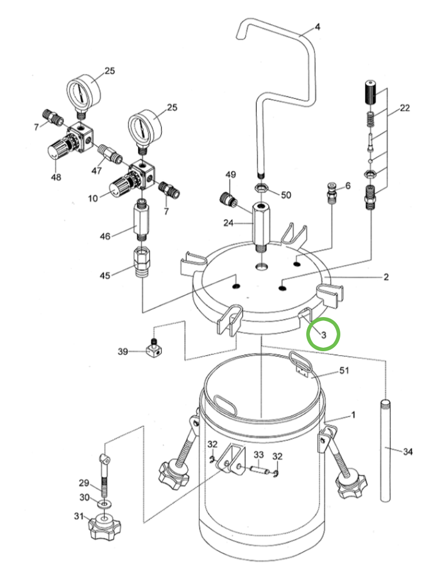Anest Iwata PET10 - Gasket - Total Finishing Supplies