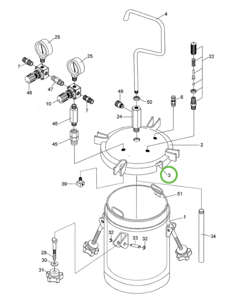 Anest Iwata PET10 - Gasket - Total Finishing Supplies