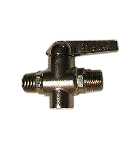 Binks 3 Way Ball Valve Low Pressure, 1/4”M x 1/4”M, 1/4”NPT(F) Inlet
