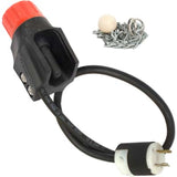 Pirate Brand - KEY HOUSTON Style, Electric Repairable Remote Control Switch w/ Ball & Chain, 2 Prong Male Connector (Deadman Control Handle)