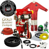 Pirate Brand, K-Series, 3.5 cu ft., GOLD Blasting Package - Blast Pot, Portable, Pressure HOLD System, 12VDC Electric Controls w/ #100 Metering Valve
