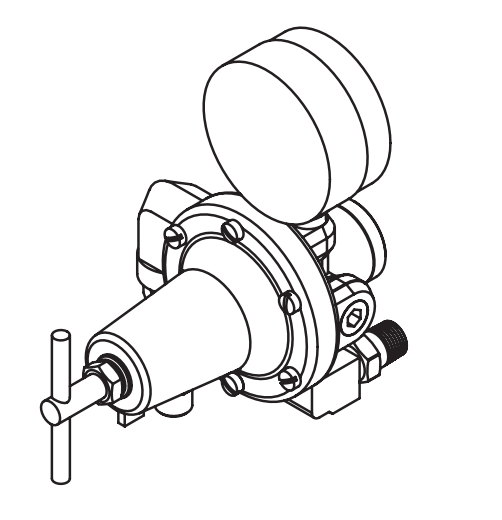 Binks 41-718805 Single Air Regulator Control; 1/2" Gemini II Diaphragm Pumps