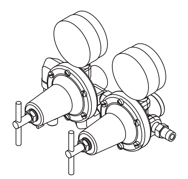 Binks 41-718806 Dual Air Regulator Control; 1/2" Gemini II Diaphragm Pumps