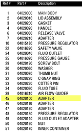 Anest Iwata PET10 - 04020100 Adapter - Total Finishing Supplies