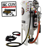 Pirate Brand, S-Series - 10 CU FT., SINGLE OUTLET W/ ABRASIVE CUT-OFF (Cord Mounted) - Blast Pot, STATIONARY, Pressure RELEASE System, 12VDC Electric Controls