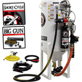 Pirate Brand, S-Series, Short-Cycle™ Series - 10 CU FT., SINGLE OUTLET W/ ABRASIVE CUT-OFF (Cord Mounted) - Blast Pot, STATIONARY, Pressure RELEASE System, 12VDC Electric Controls