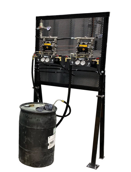 Powder Coated Pump Stand. 72” High x 36” Wide - Total Finishing Supplies