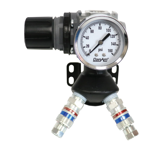 Dan-Am Point of Use Vertical Line Compressed Air Regulator No. 675658 - Total Finishing Supplies