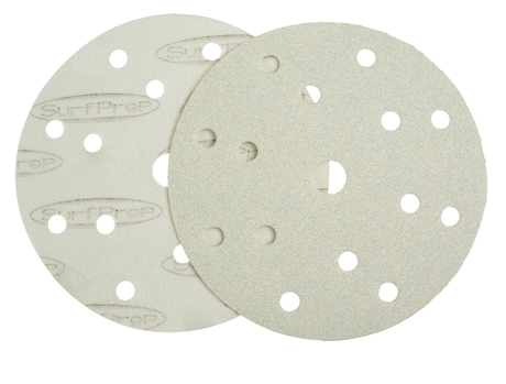 SurfPrep 6″ Ceramic White Lightning Paper Discs (Hook & Loop) - Total Finishing Supplies