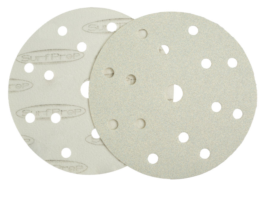 SurfPrep 6″ Ceramic White Lightning Paper Discs (Hook & Loop) - Total Finishing Supplies